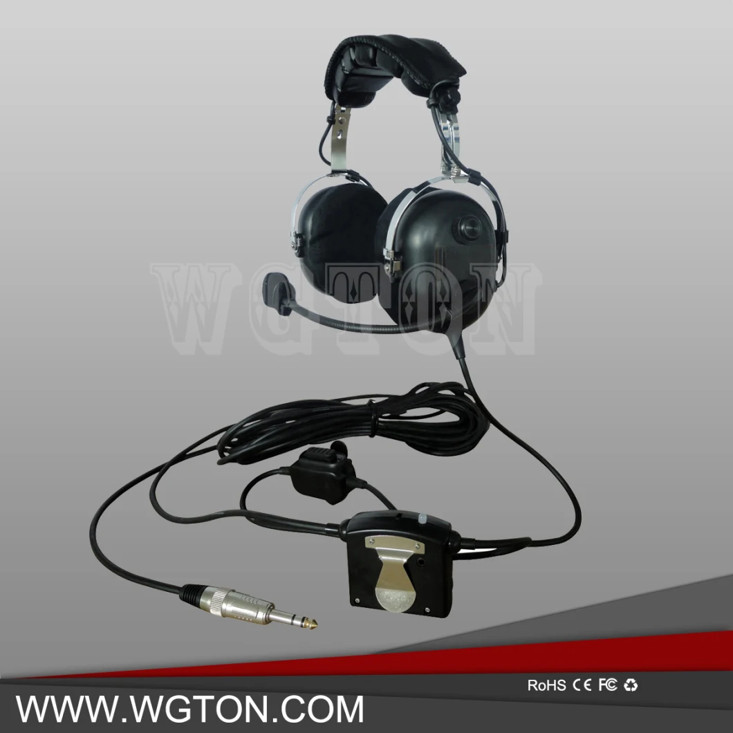 Ground Support Headset with Flexible Boom Microphone for Airport Staff