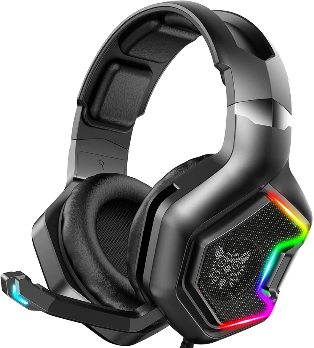 Wireless Gaming Headset - PS4 Headset with Double Chamber Drivers, Noise Cancelling Microphone, Memory Foam Gaming Headphone
