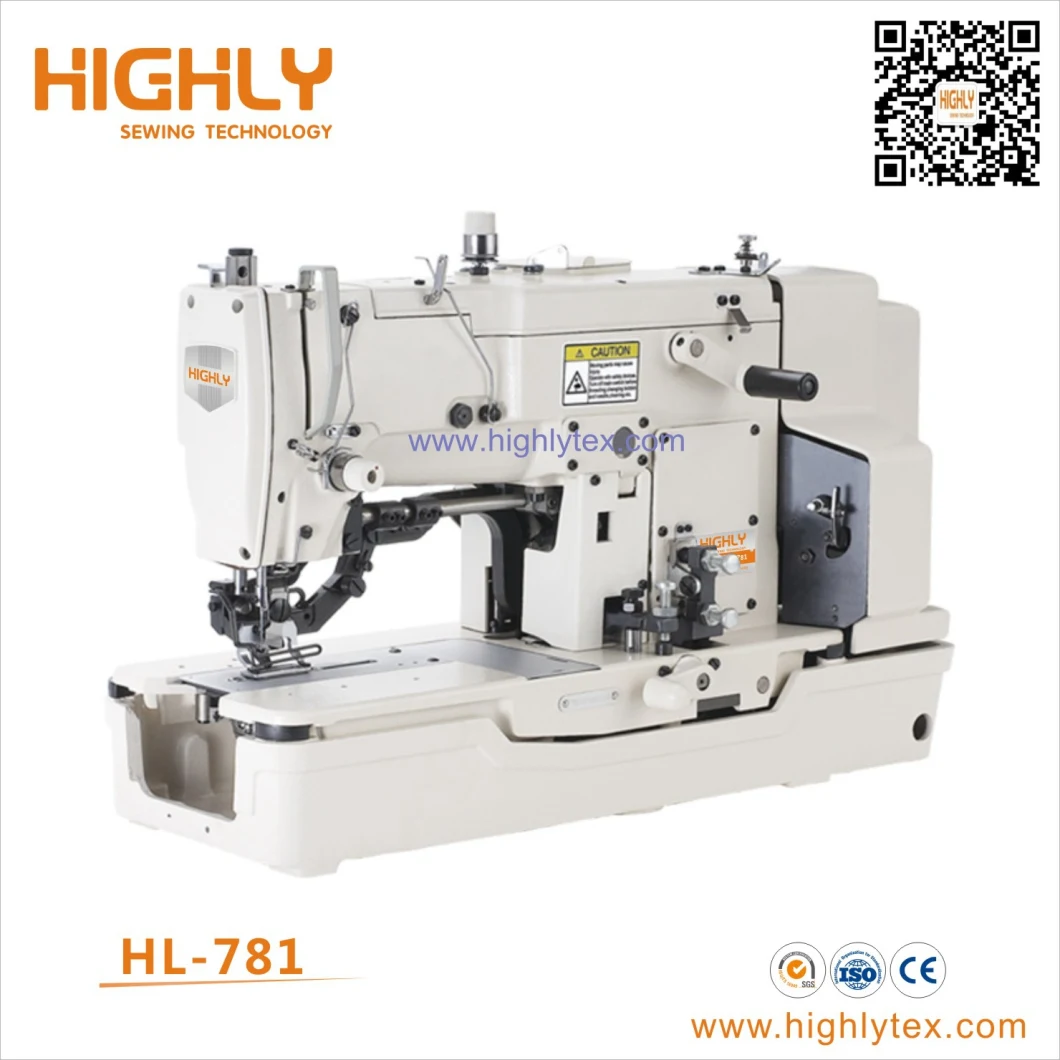 Hl-783nv High Speed Flat Bed Straight Button Hole Sewing Machine