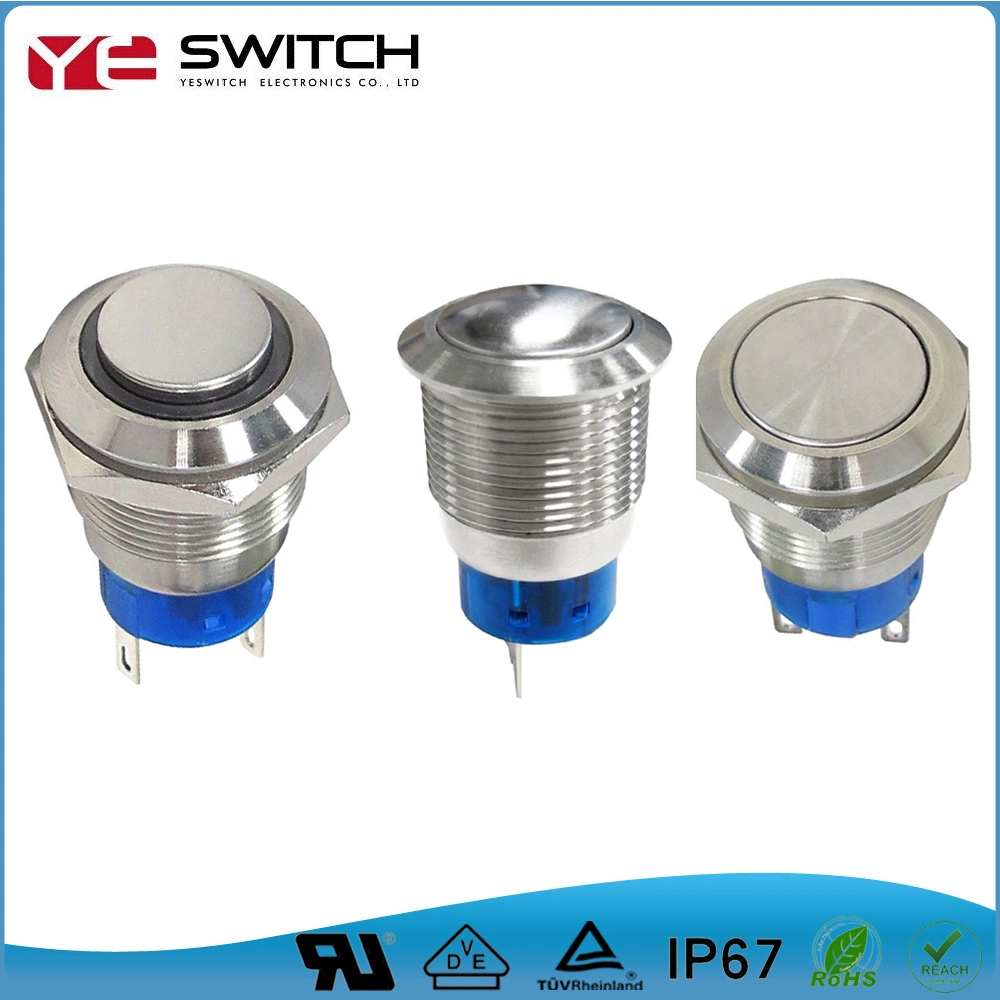 Electronic Waterproof Flat High Button Push Button Switch for Household Applications