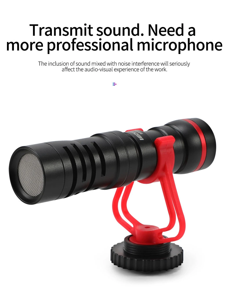 Video Record Microphone for DSLR Camera Smartphone Osmo Pocket Youtube Vlogging Mic for iPhone Android DSLR Gimbal