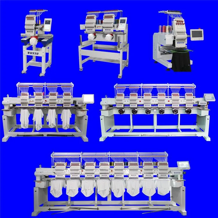 6 Head High Speed Sewing Embroidery Machine Computer Cap Embroidery Machine