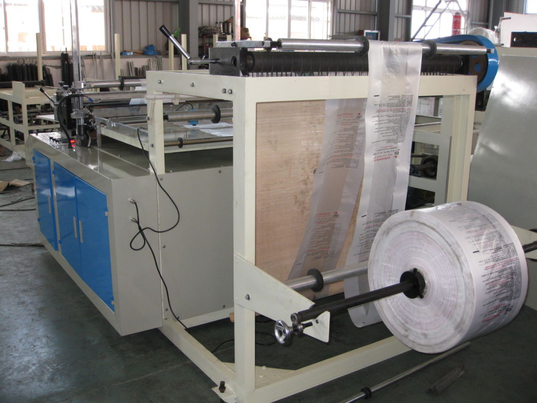 Automatic Heat Sealing Cold Cutting HDPE LDPE Flat Bottom Plastic Bag Making Machine for Vest Bag