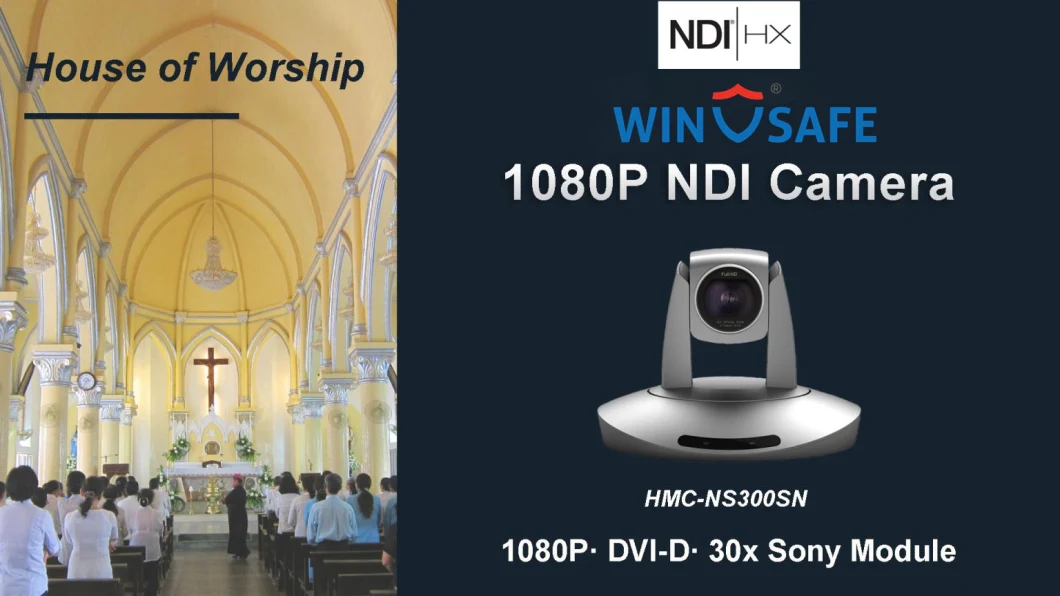 Hmc Ndi 30X HD Video Conference PTZ Video Camera 3G-SDI Live Streaming