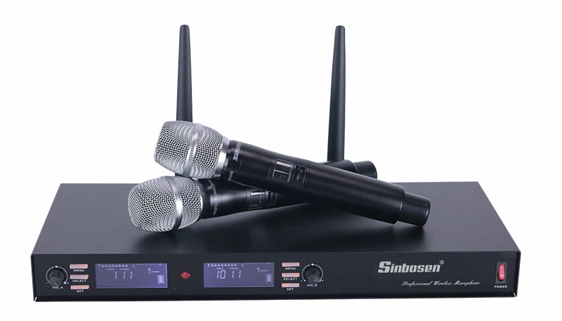 UHF Professional Wireless Microphone System Ulxd4d 770-820MHz Stage Wireless Microphone