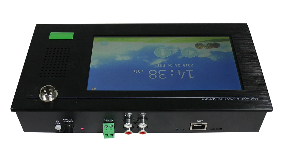 SIP Network Paging Microphone with Touch Screen
