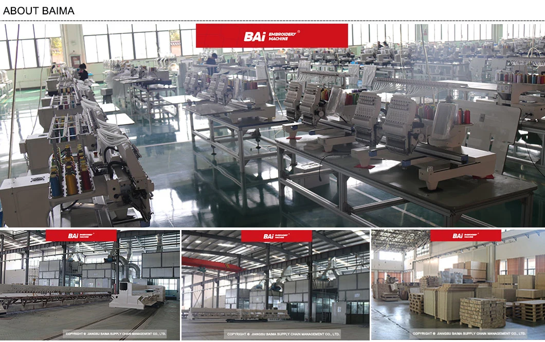 Bai Embroidery Area 450*500mm Big Area Embroidery Machine for Home Business