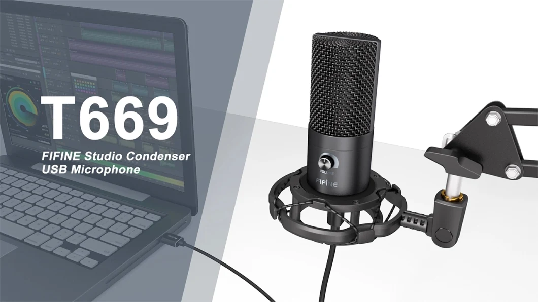 Condenser USB Mic Desktop Gaming Youtube Recording Studio Microphone