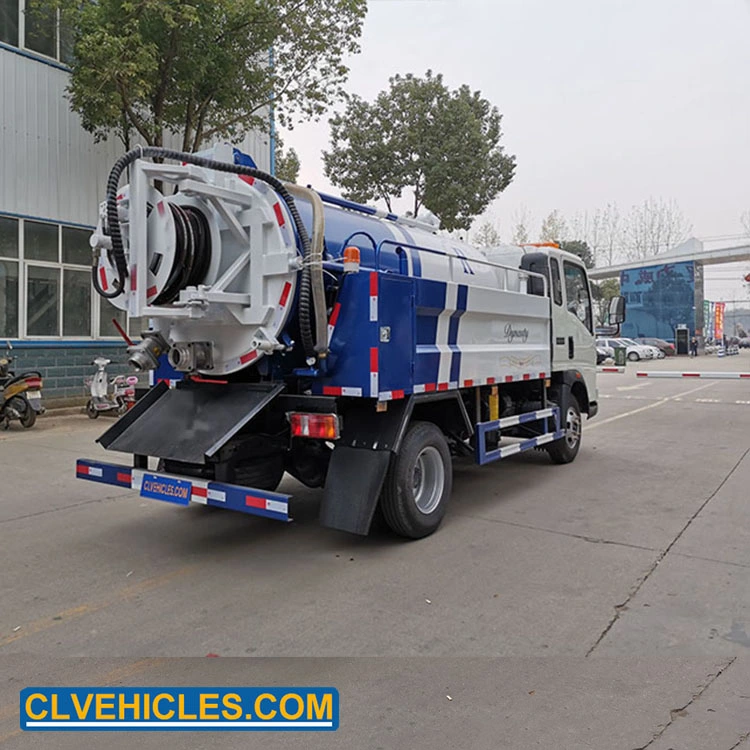 Sinotruk 4X2 Rhd 5000L 5cbm Sewer Cleaner and Suction Trucks Sewer Cleaning Truck