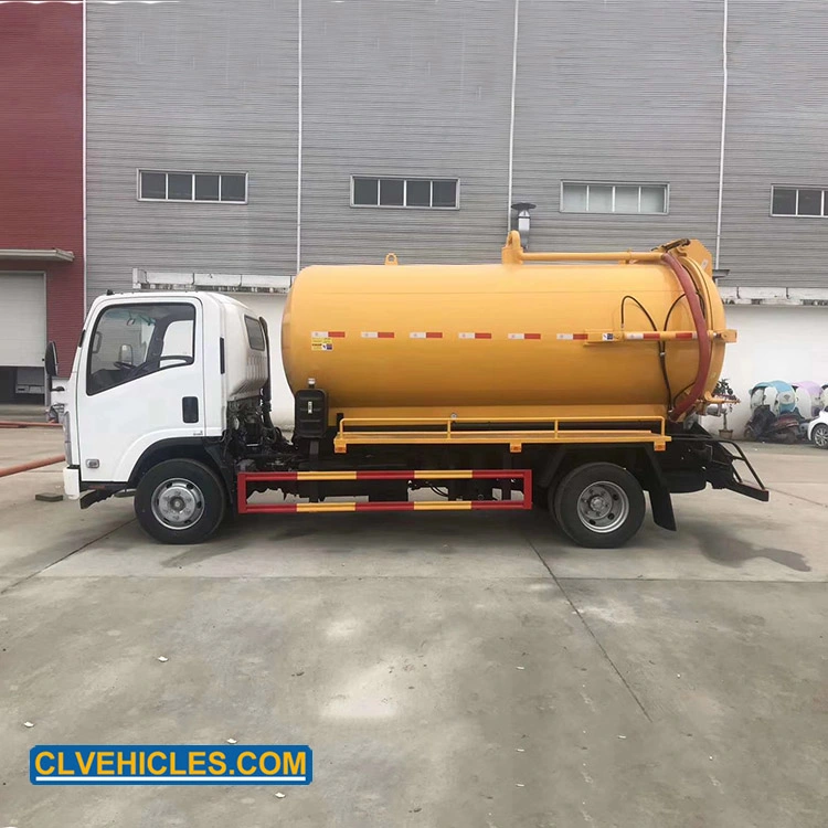China Isuzu 4X2 10000L 10cbm Sewer Cleaner Truck Vacuum Sewer Truck Supplier