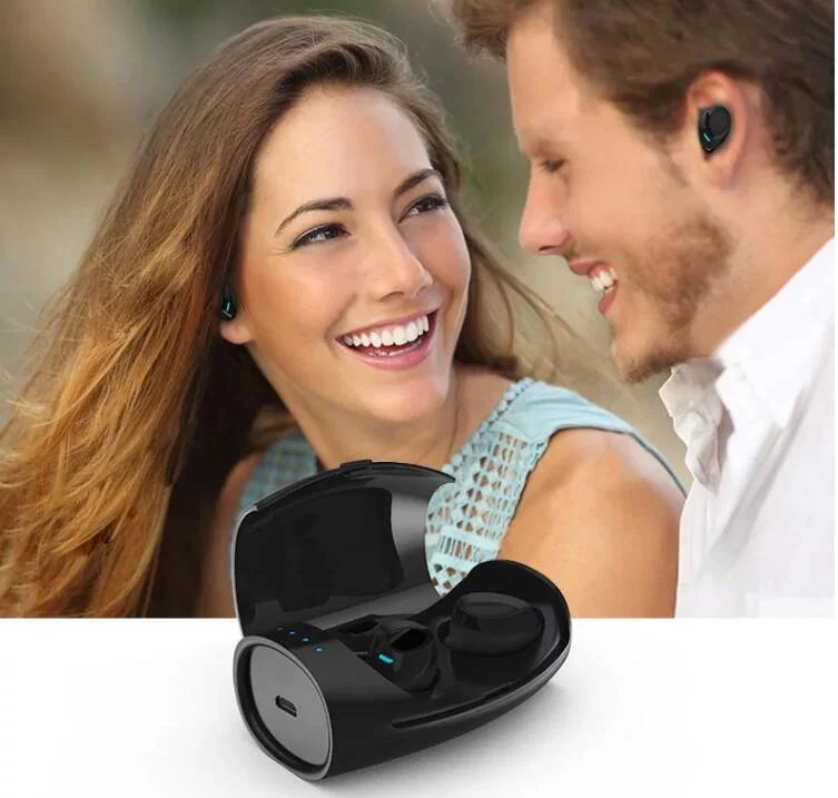 Bluetooth Earphone Mini Stereo Headset in Ear Earbuds Microphone Wireless Headphone (for ios iPhone Android Samsung)