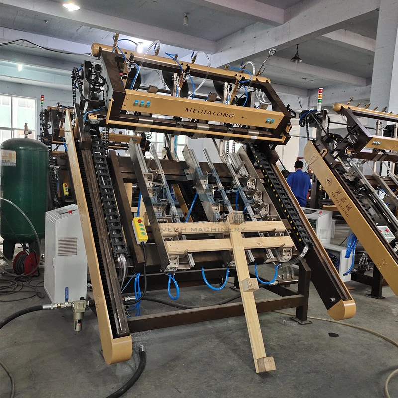 Automatic Stringer Wooden Pallet Making Machine for Nailing Complete Pallet