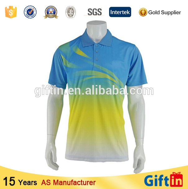 Custom Sublimated Polo Shirt&New Design Polo Shirt&Dry Fit Polo Shirt