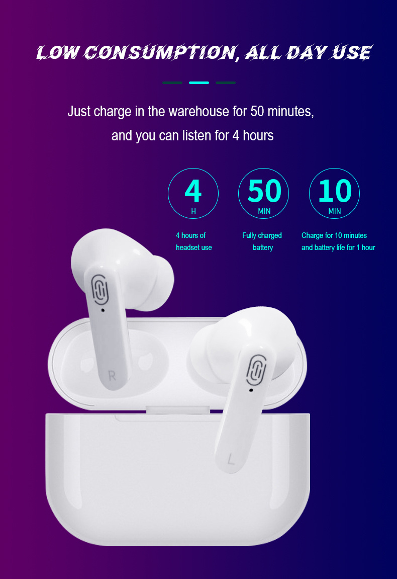 Bluetooth Earphones Wireless Earphone with Headphones Charge Box Sports Headset Ear Buds with Dual Microphone for Phone
