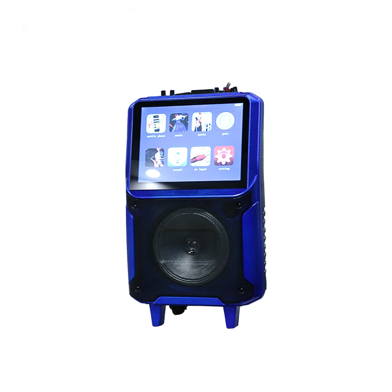 Woofer Screen Speaker with 2200 mAh Lithium Battery and UHF Wireless Microphone