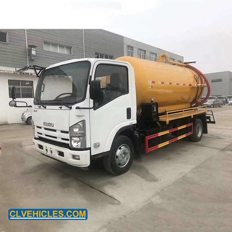 China Isuzu 4X2 10000L 10cbm Sewer Cleaner Truck Vacuum Sewer Truck Supplier