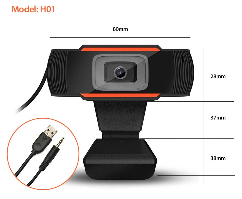 USB Webcam Computer PC Camera with Microphone Video Support