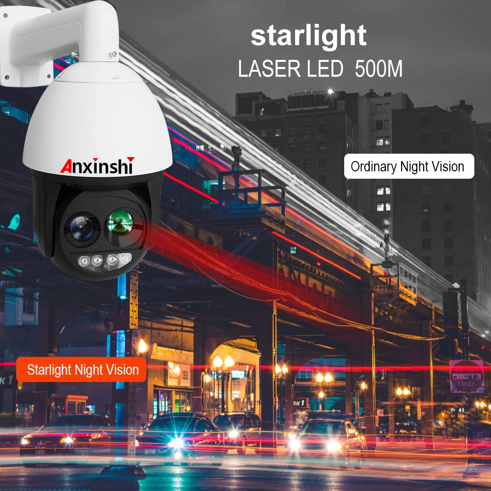 Laser IR 500m 5MP 36X Sony CCTV Camerahigh Speed Dome with Sony Starlight Night Vision Camera