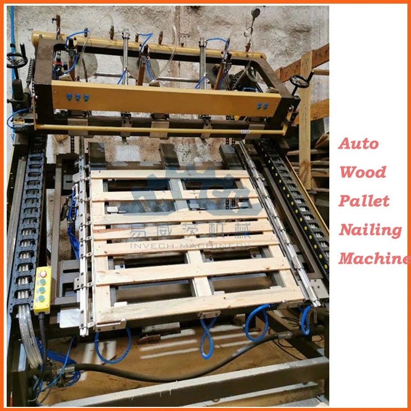 Automatic American Standard Wood Pallet Nailing Machine with One Worker Operating