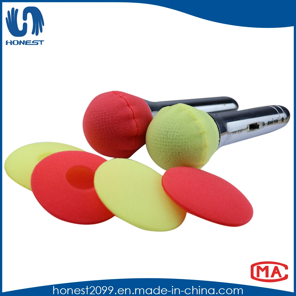 Factory High Quality Red and Yellow Thicken Sponge Microphone Cover