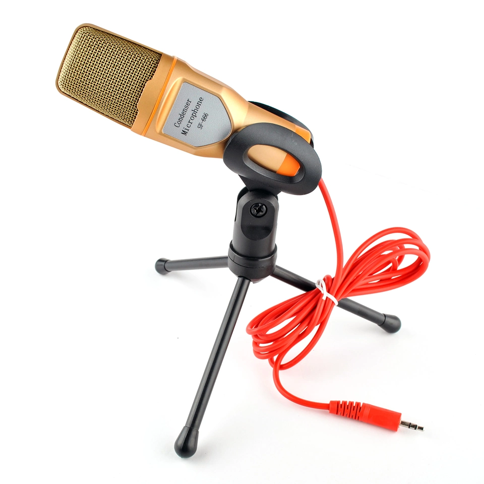 Professional Audio Condenser Microphone Mic Studio Sound Recording Stand Tripod for PC Skype Karaoke