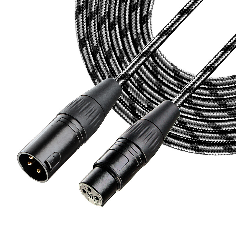 Shield OFC Low Noise Male to Female XLR Microphone Cable for Professional Audio