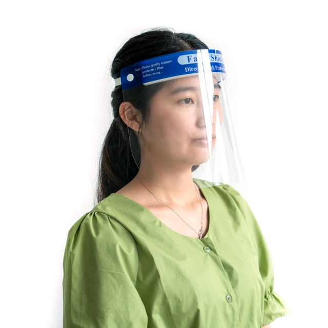 Disposable Transparent Anti-Fog Face Shield Visor Full Face Safety Cover with Comfort Foam Face Shield
