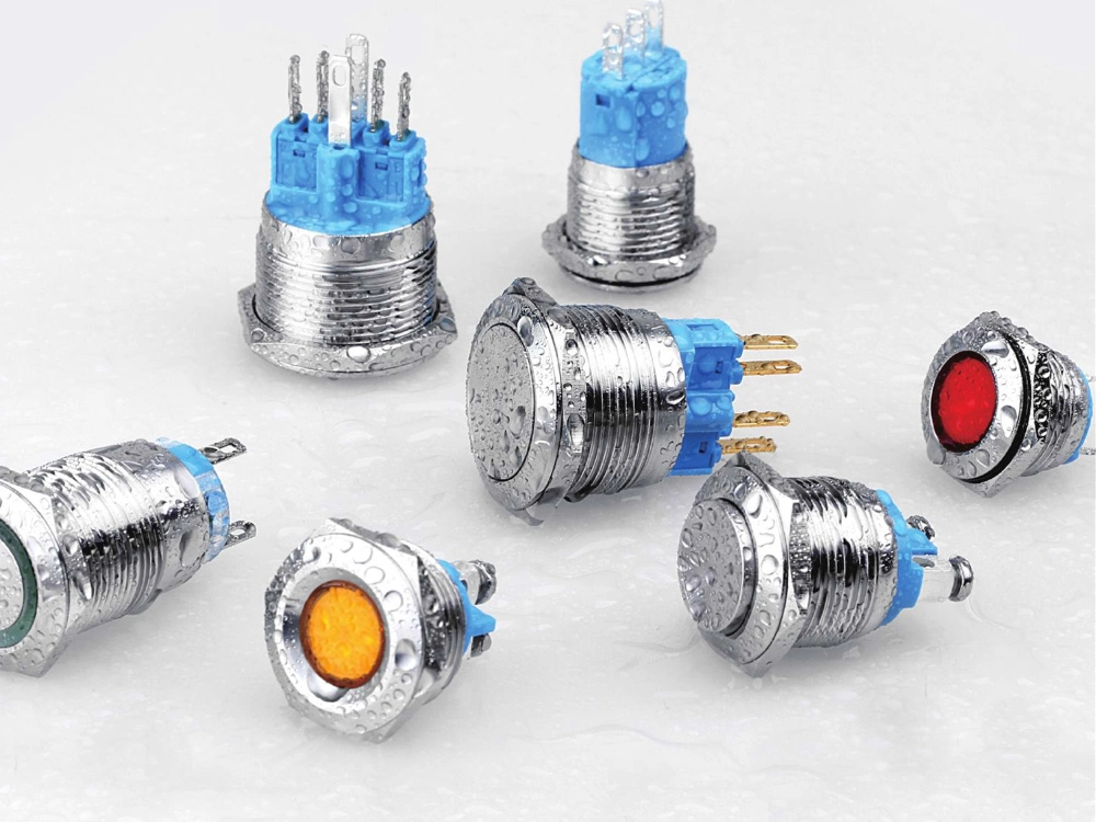 Electronic Waterproof Flat High Button Push Button Switch for Household Applications