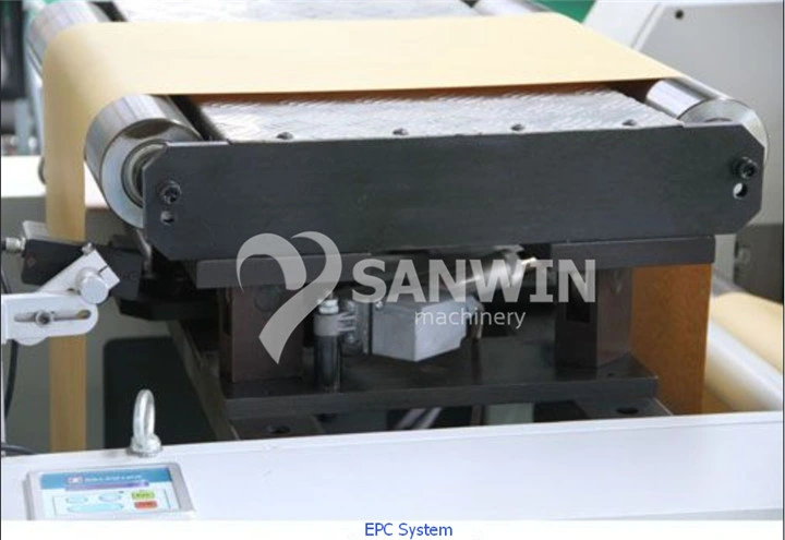 Full Automatic Flat and Satchel Bottom Food Paper Bag Making Machine with Plastic Window