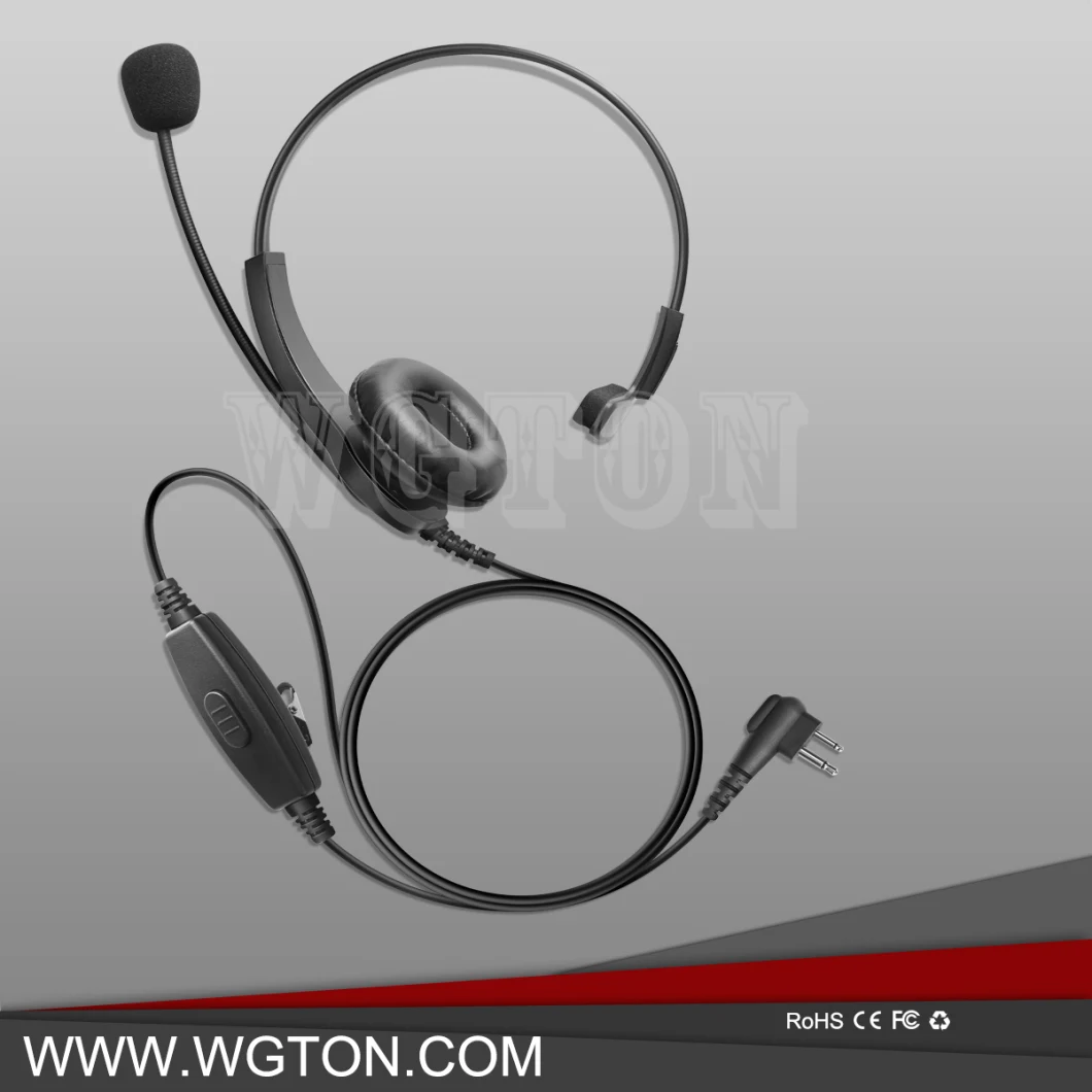 Single Muff Headset with Noise-Cancelling Boom Microphone for Motorola Xpr6550