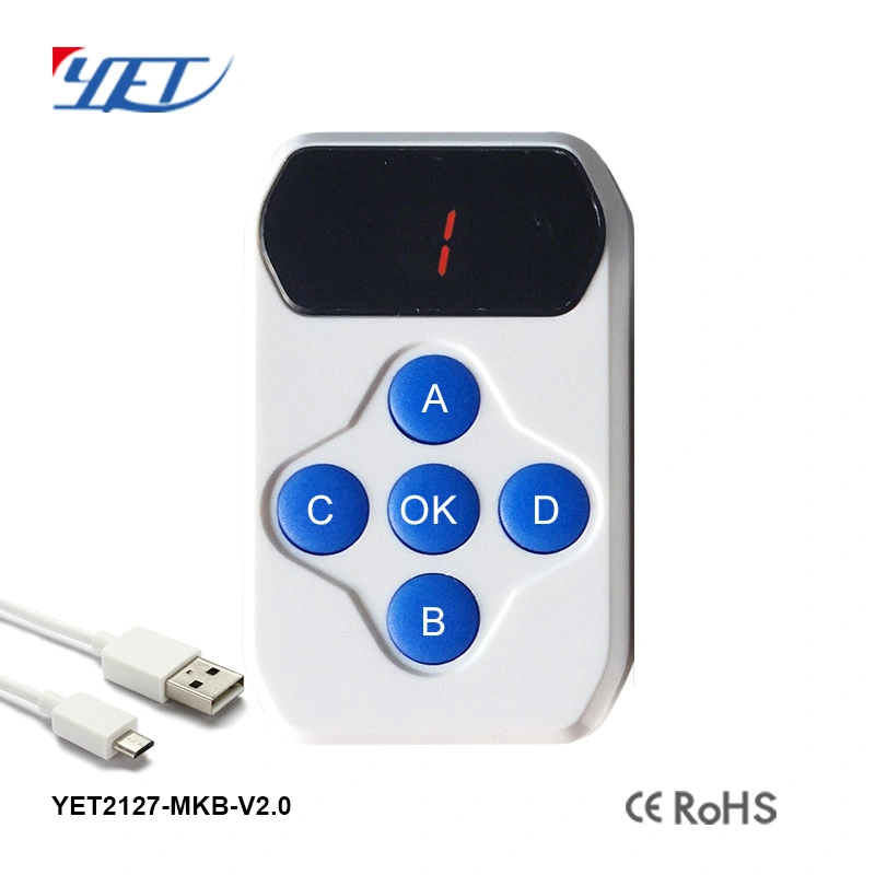Universal USB Programmable Remote Control with Programmable for Garage Door No-Yet2127mkb-V