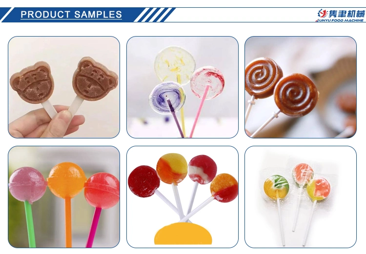 Junyu Automatic Lollipop Candy Making Machine with Stick Inserting Machine