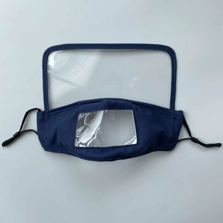 New Solid Color Fashion Washable Cotton Wind Protection Face Mask with Filter Eye Shield Breath Valve