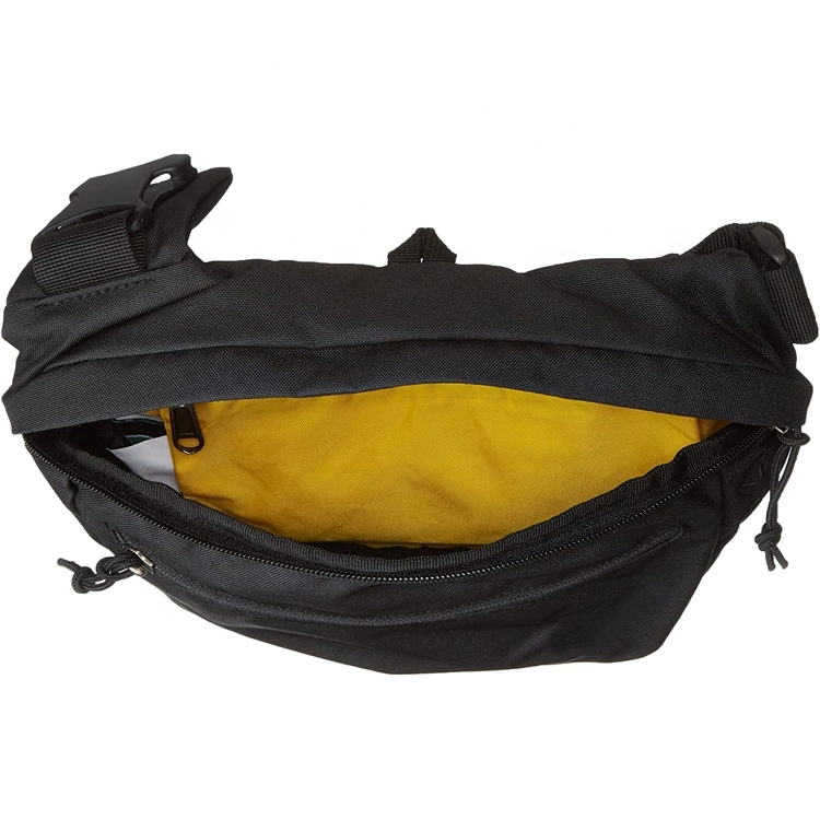 Adjustable Webbing Sling Shoulder Carry Waist Pack with Back Panel Hidden Stash Pocket