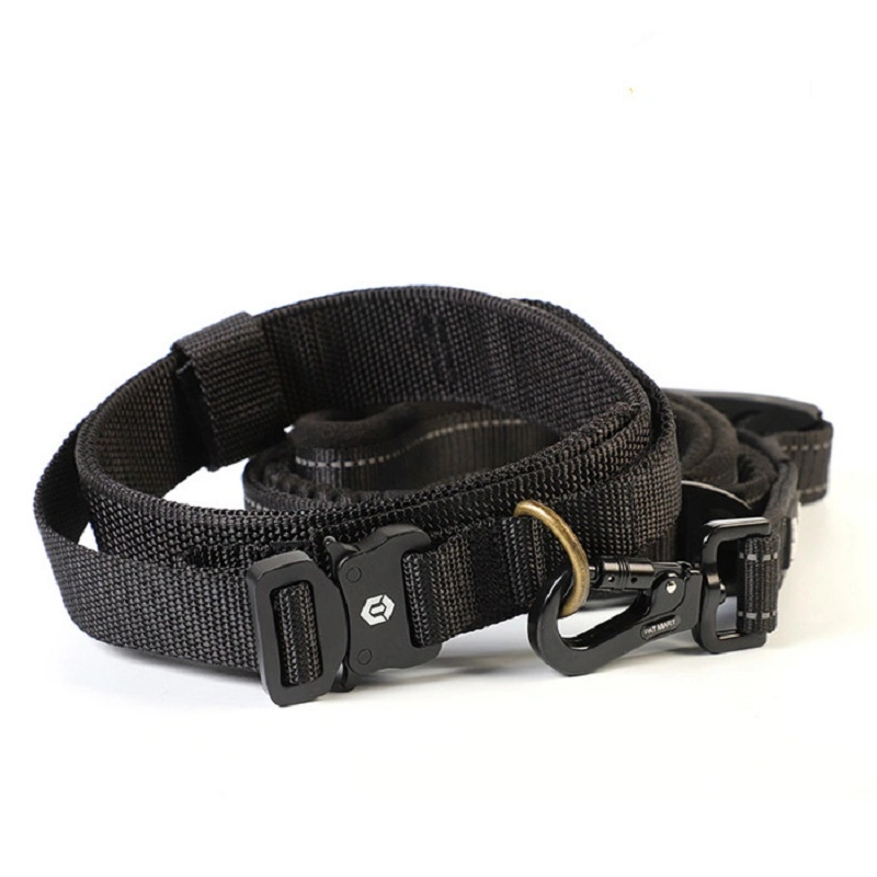 Adjustable Dog Collar Heavy Duty Pet Tactical Collar Dog Training Collar with Metal D-Ring Esg16252