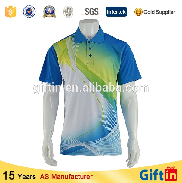 Custom Sublimated Polo Shirt&New Design Polo Shirt&Dry Fit Polo Shirt