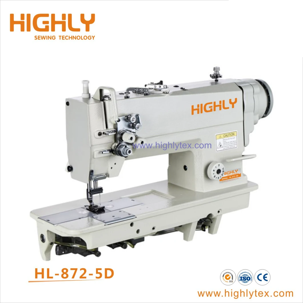 Long Arm 56cm Direct Drive High Speed Double Needle Lockstitch Sewing Machine