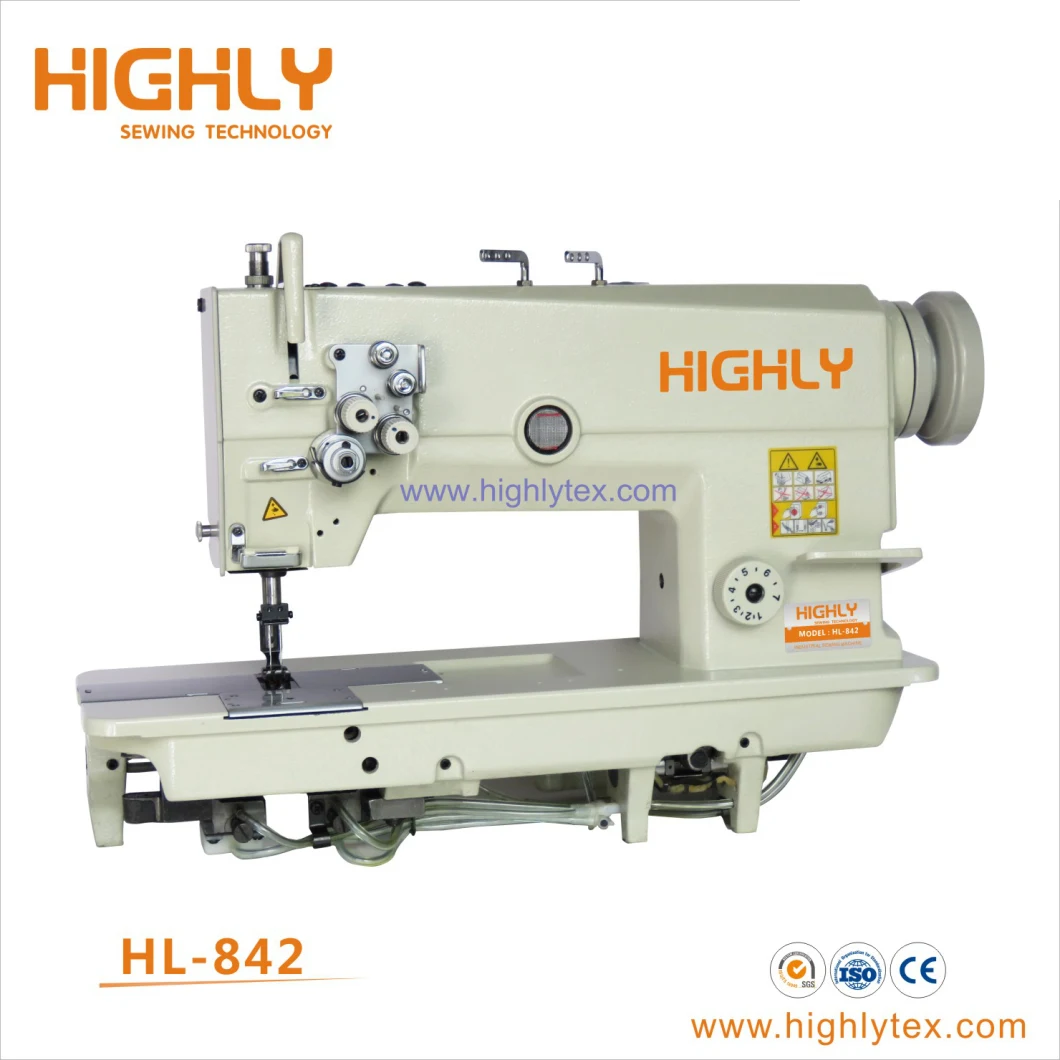 Long Arm 56cm Direct Drive High Speed Double Needle Lockstitch Sewing Machine