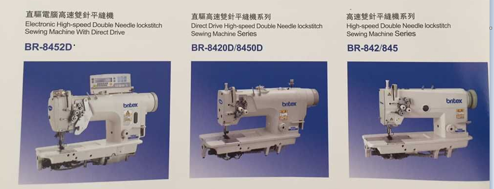 Br-8422D Electronic High-Speed Double Needle Lockstitch Sewing Machine with Direct Drive