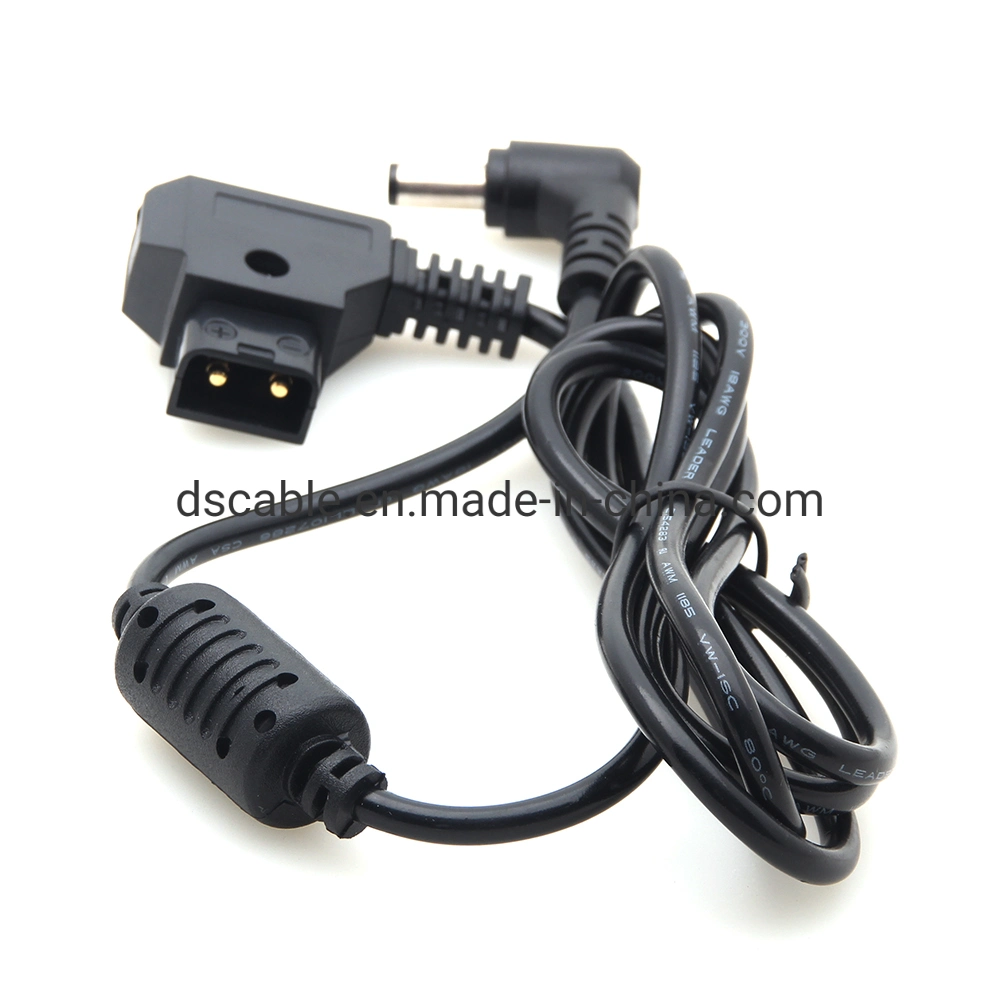 D-Tap 2 Pin Male to DC Cable Right Angle DC Plug Power Cord Cable for Bmcc Bmpc DSLR Rig Power Supply
