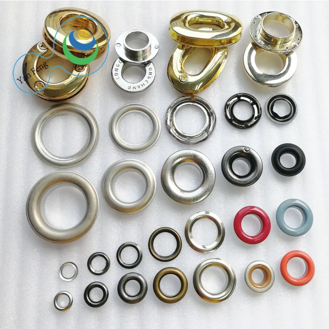 10mm Custom Alloy Metal Eyelet in Button for Shoes Clothings Bag (YF347-19)