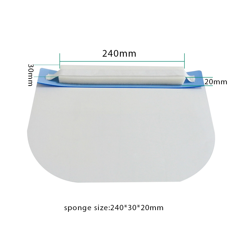 Reusable ANSI Z87.1 Clear Shield Face Dust Proof Face Shield Visor Faceshield with Foam