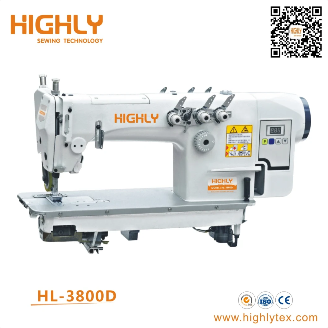 Hl-3800-2pl Double Needle Chainstitch Industrial Sewing Machine with Puller