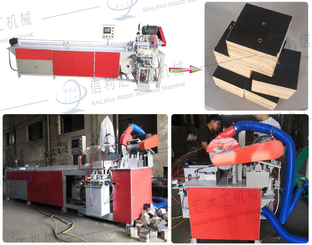 Automatic Wooden Tray Nailing Machine Multi-Layer Wood Plate Cutting and Nailing Sawdust Foot Block Pier Cutting Sawing