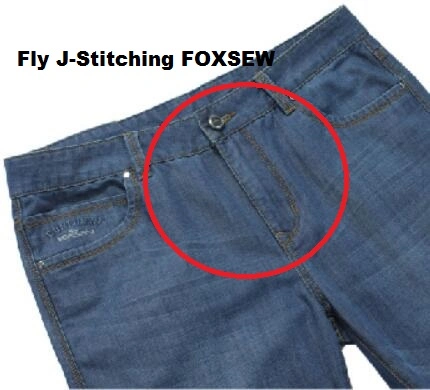 Automatic Jeans Fly J-Stitch Sewing Machine