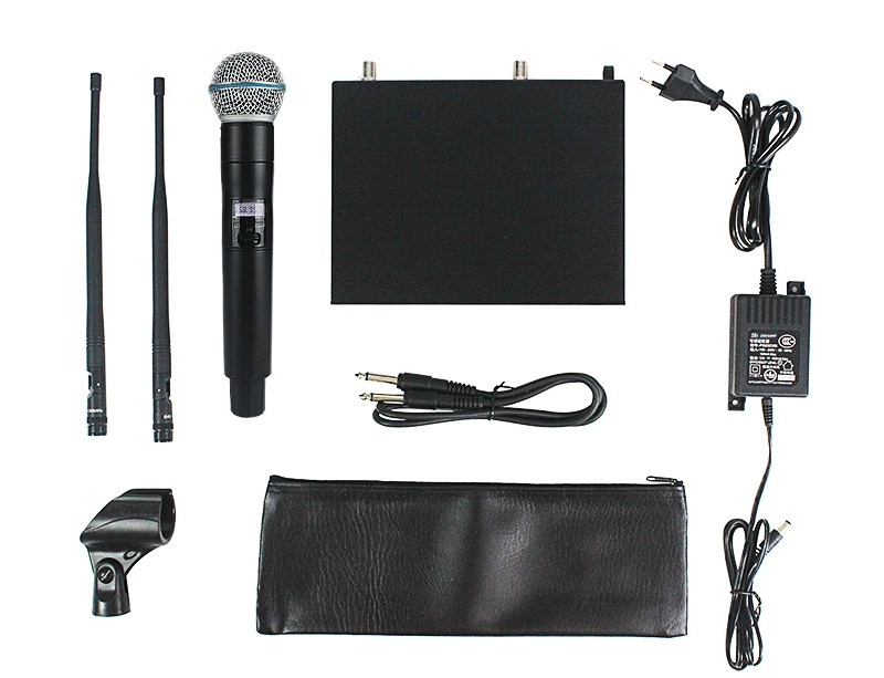 640-690 MHz Qlxd4 Full Set Headset Head Lavalier Lapel Handheld UHF Outdoor Professional Wireless Microphone