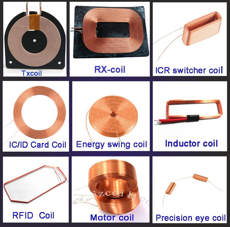 Copper Coil Air Core Coil Electronic Inductor Coil for Electronic Machine