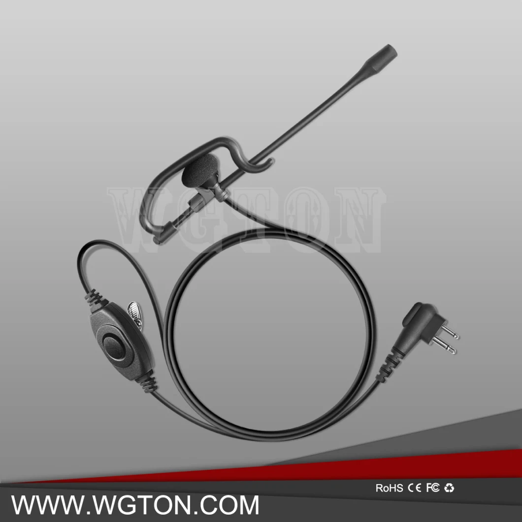 Two Way Radio Earpiece Accessories with Boom Microphone and Small Lapel Ptt Dtr620