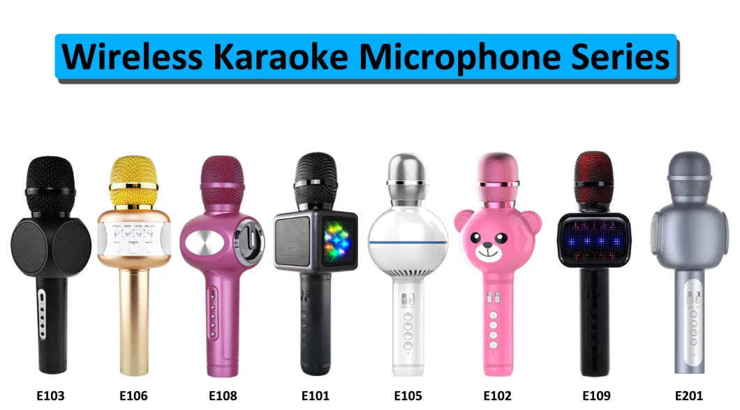 Wireless Karaoke Microphone Mobile Phone Microphone with Voice Changer Function
