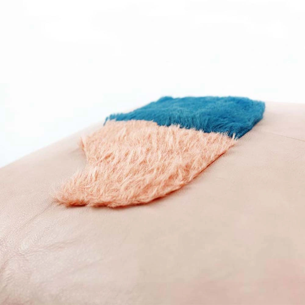Artificial Fur Leather Modern Ice Cream Design Cushion Cover Used for Bed/Sofa